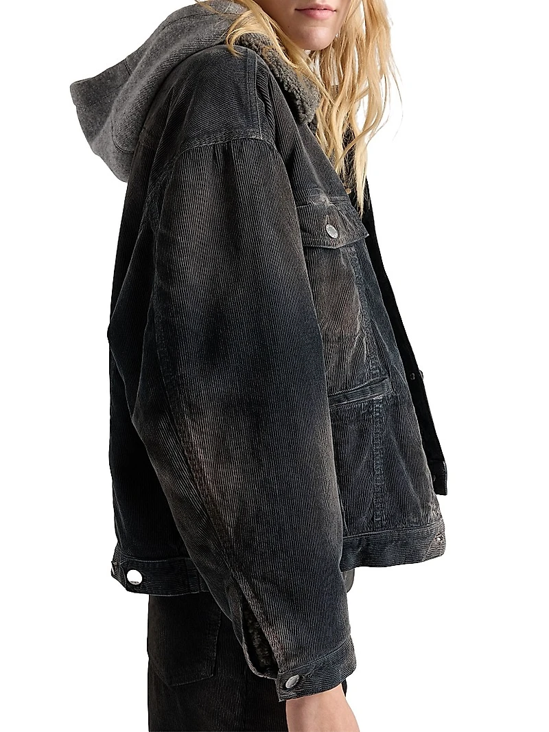 Corduroy Blouson Jacket
