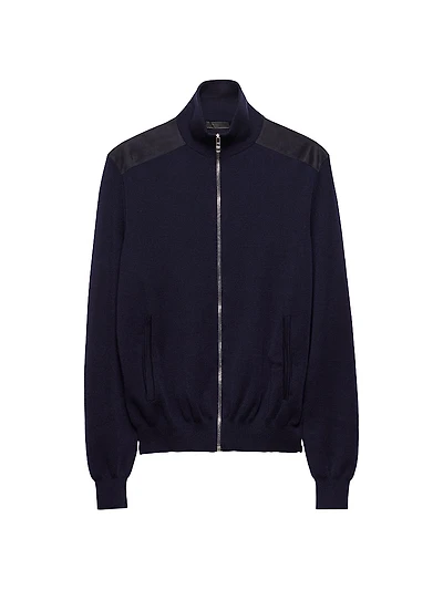 Cashmere Zipper Cardigan