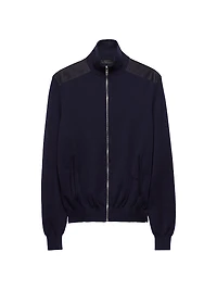 Cashmere Zipper Cardigan