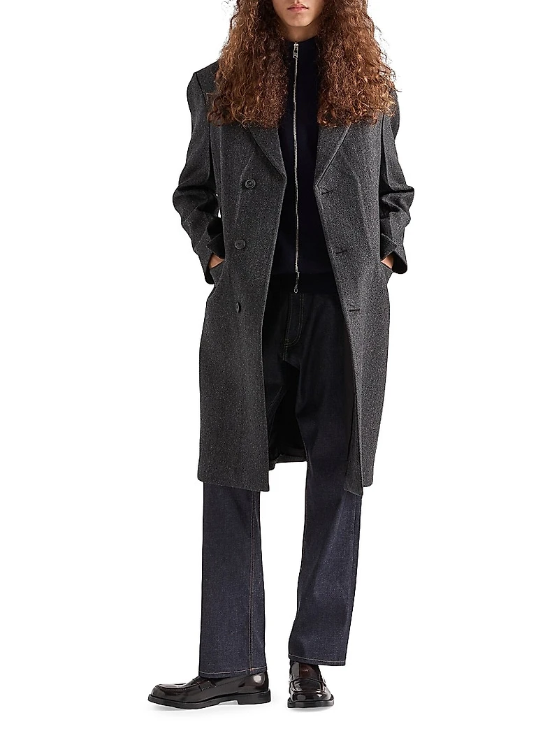 Cashmere Zipper Cardigan