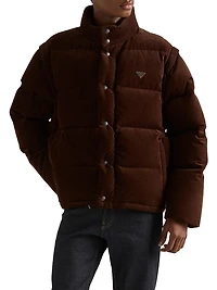 Medium-Weight Corduroy Down Jacket