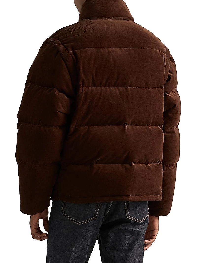 Medium-Weight Corduroy Down Jacket