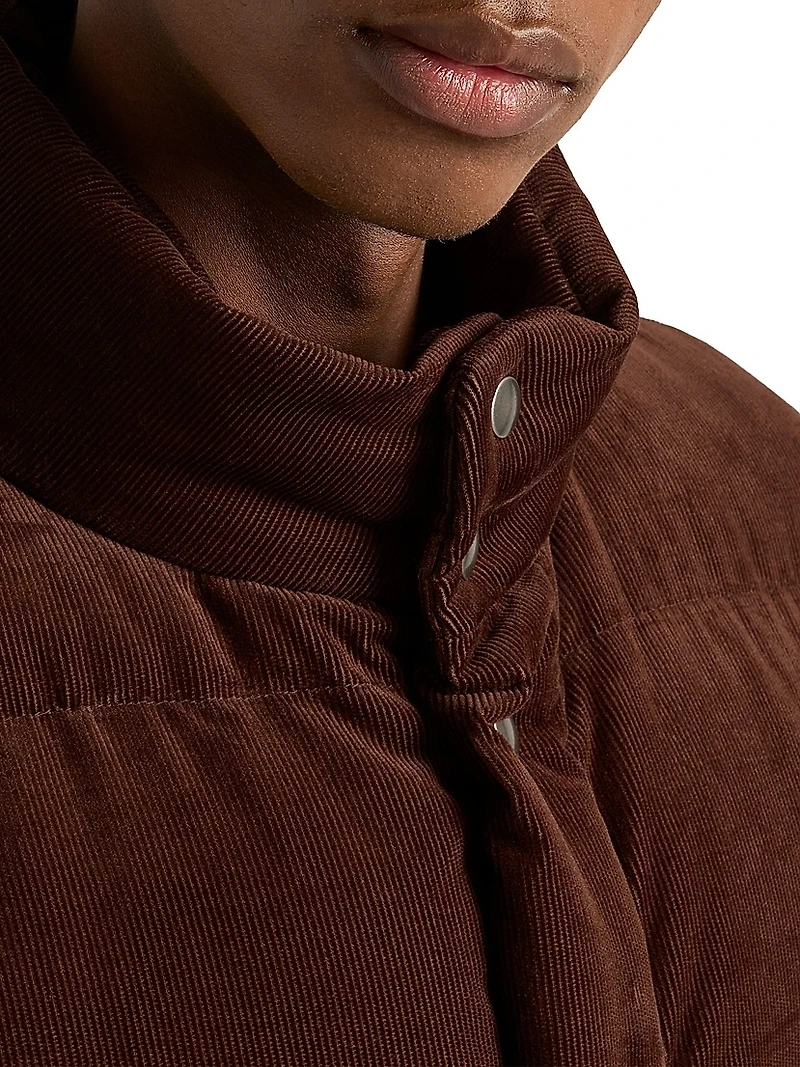 Medium-Weight Corduroy Down Jacket