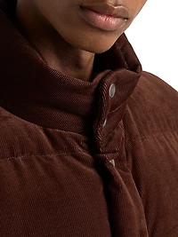 Medium-Weight Corduroy Down Jacket