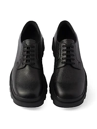 Stamped Leather Derby Shoes