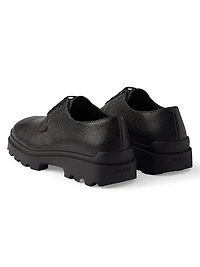 Stamped Leather Derby Shoes