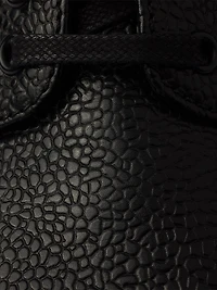 Stamped Leather Derby Shoes