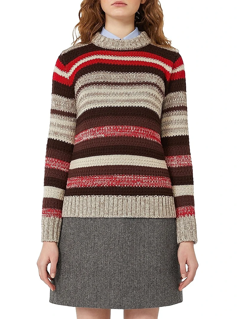 Ribbed Wool Knit Jumper