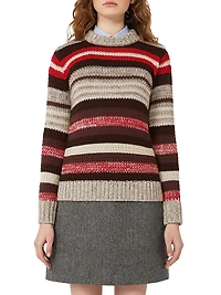 Ribbed Wool Knit Jumper
