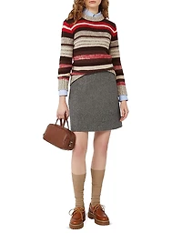 Ribbed Wool Knit Jumper