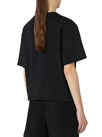 Jersey T Shirt with Maxi Bow