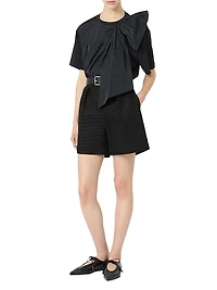 Jersey T Shirt with Maxi Bow