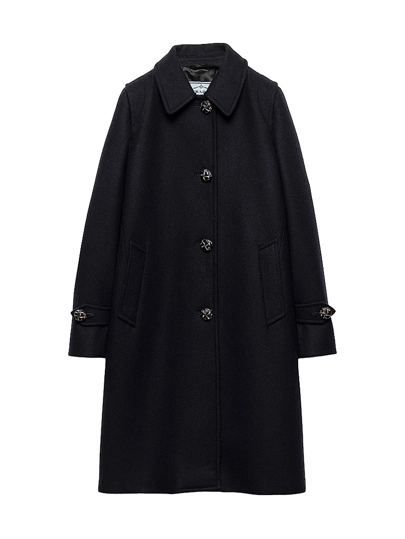 Single-Breasted Double Loden Coat