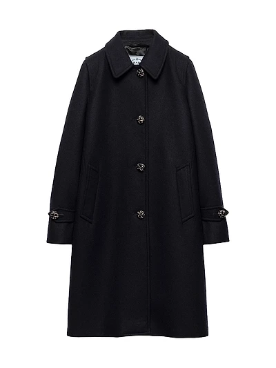 Single-Breasted Double Loden Coat