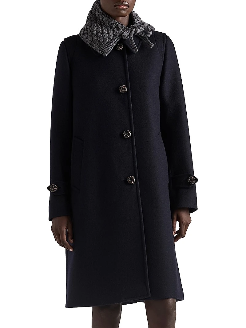 Single-Breasted Double Loden Coat