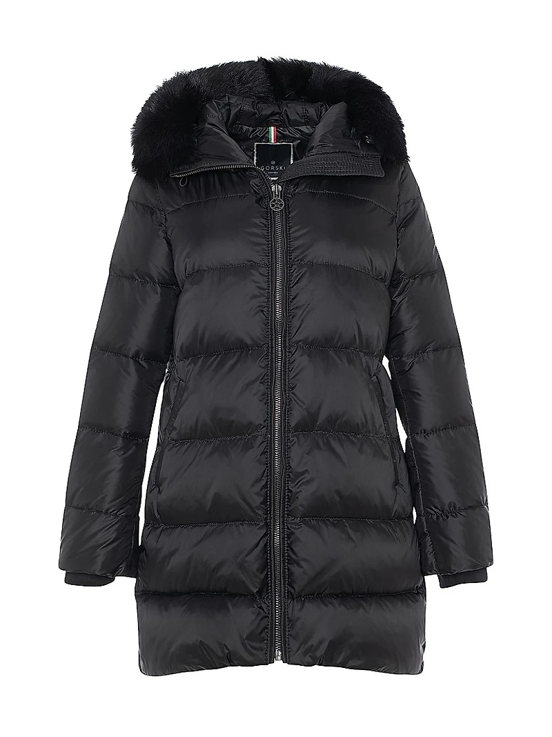 Apres-Ski Jacket with Detachable Toscana Lamb Hood Trim