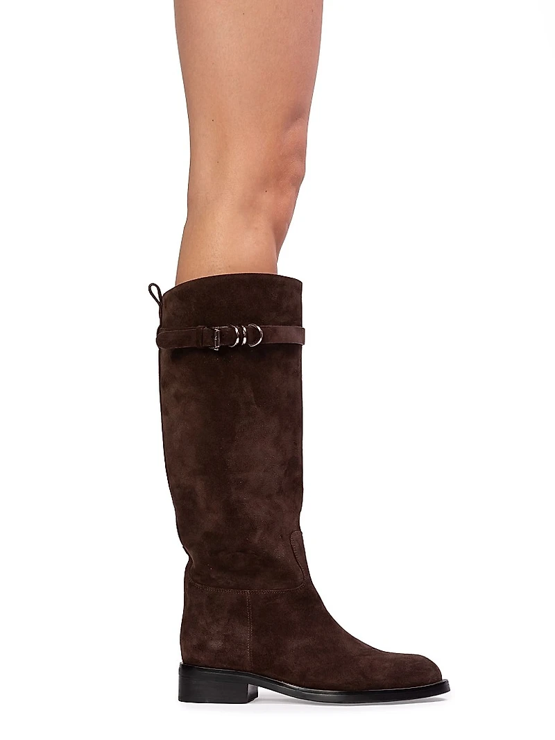 Ashley Suede Rider Boots