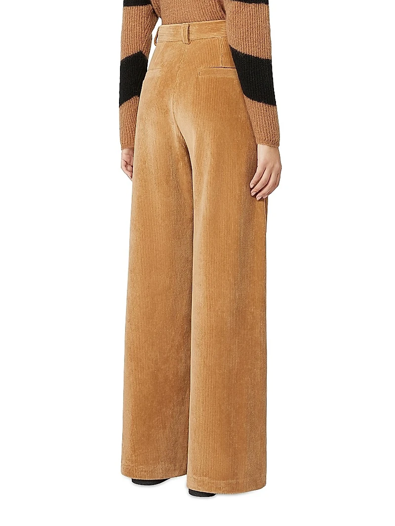 Flared Velvet Trousers