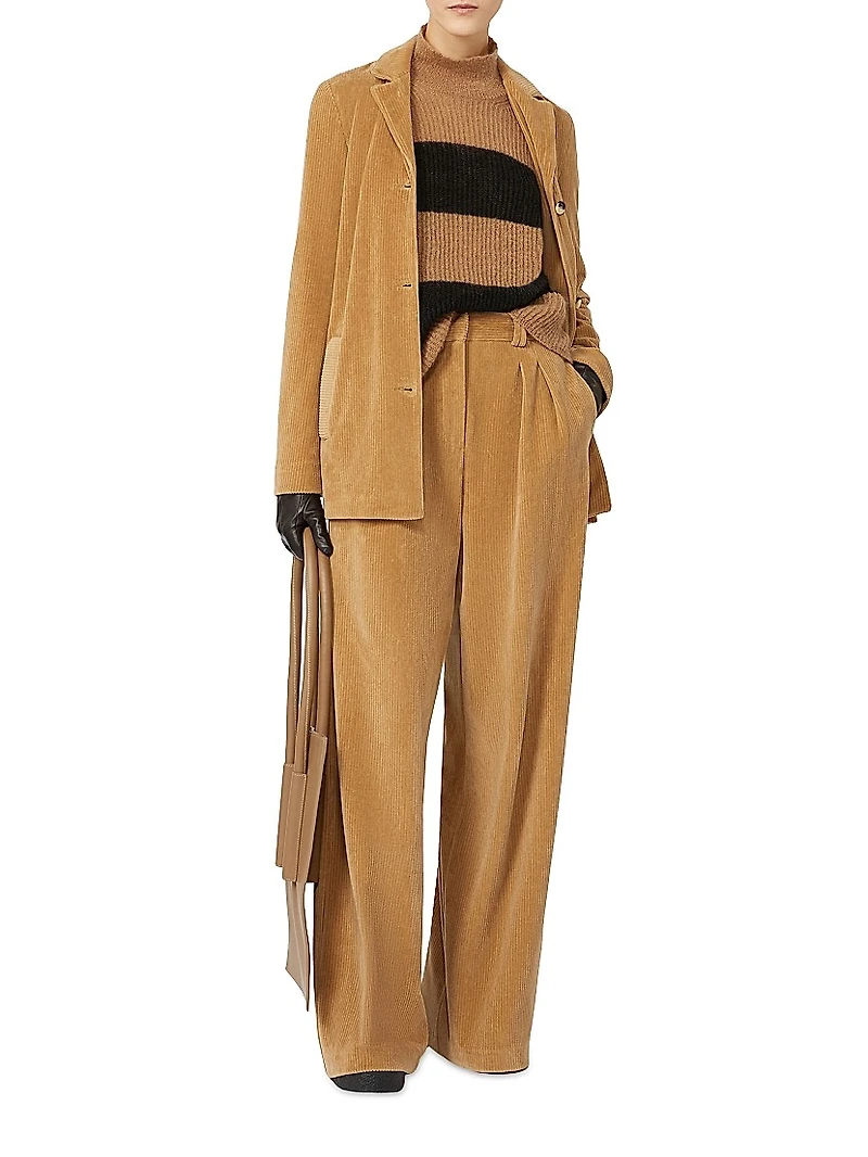 Flared Velvet Trousers