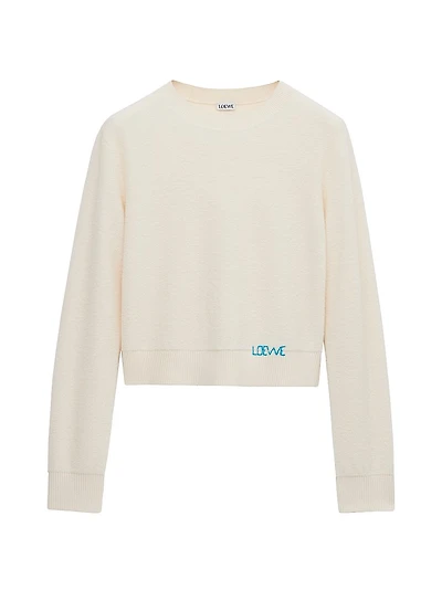 Stitch Logo Wool Sweater