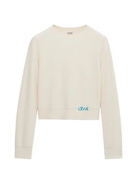 Stitch Logo Wool Sweater