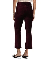Le Sleek Velveteen Straight-Leg Pants