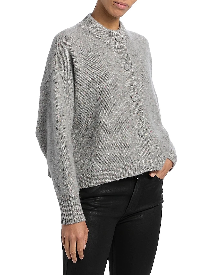 Flecked Cashmere Cardigan