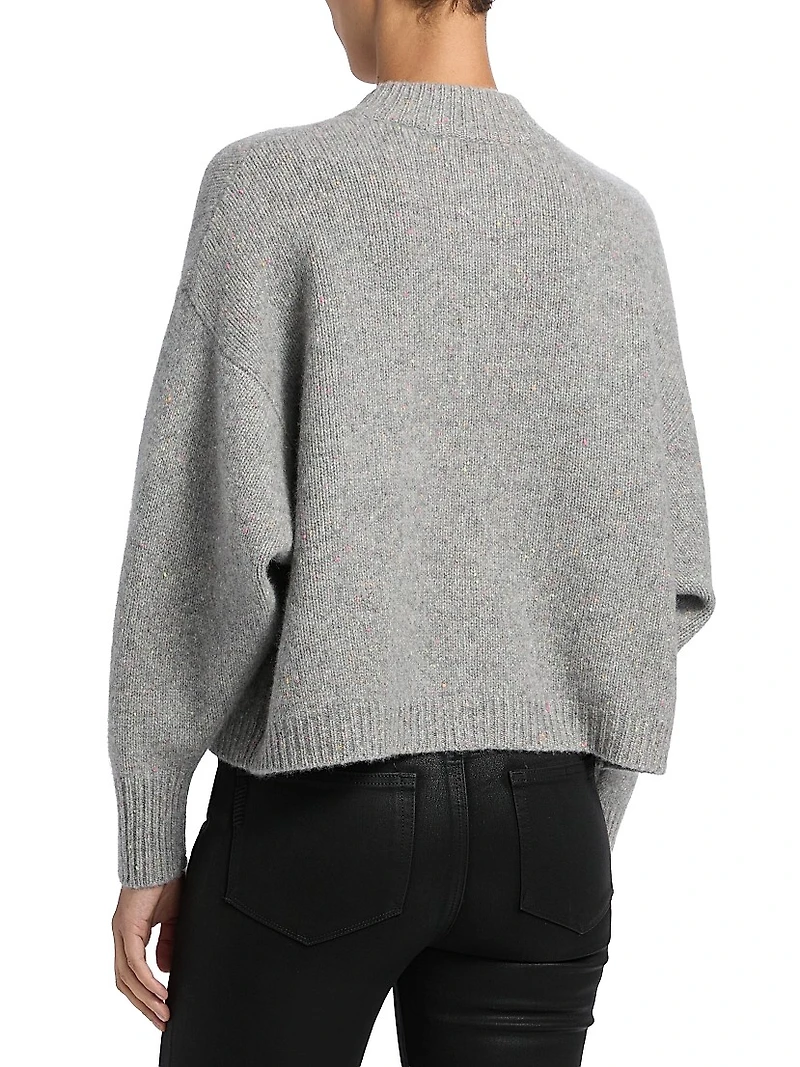Flecked Cashmere Cardigan