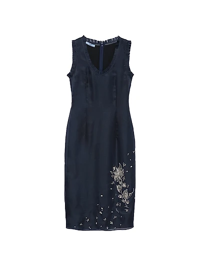 Embroidered Silk Organza Dress