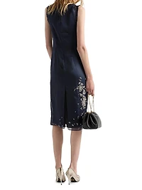 Embroidered Silk Organza Dress