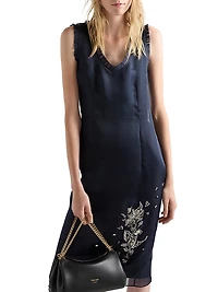 Embroidered Silk Organza Dress