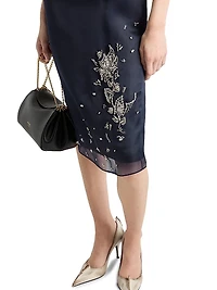 Embroidered Silk Organza Dress