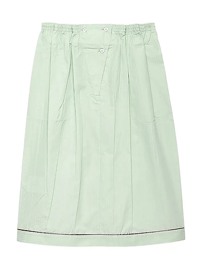 Cotton Midi-Skirt