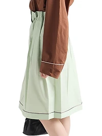 Cotton Midi-Skirt