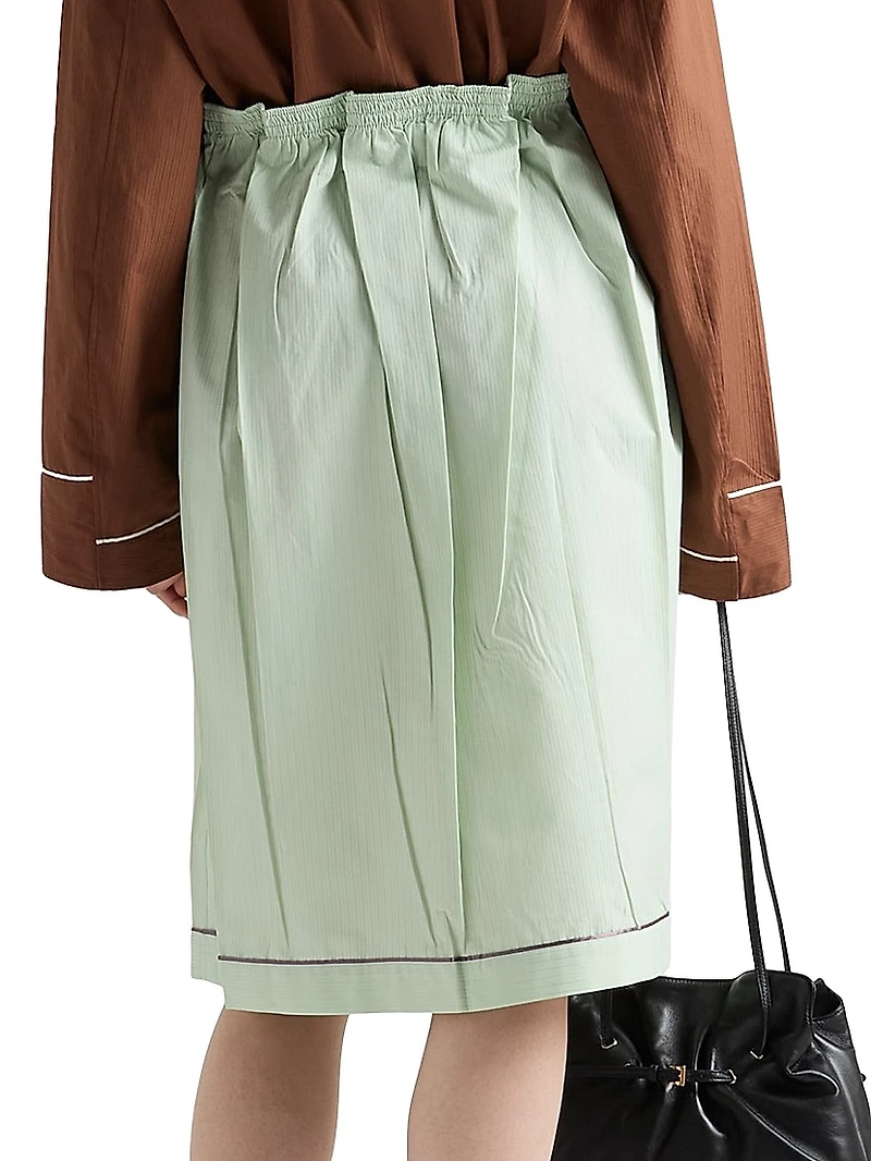 Cotton Midi-Skirt