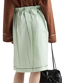 Cotton Midi-Skirt