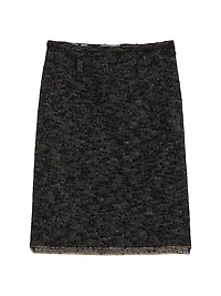 Double Tweed Midi-Skirt