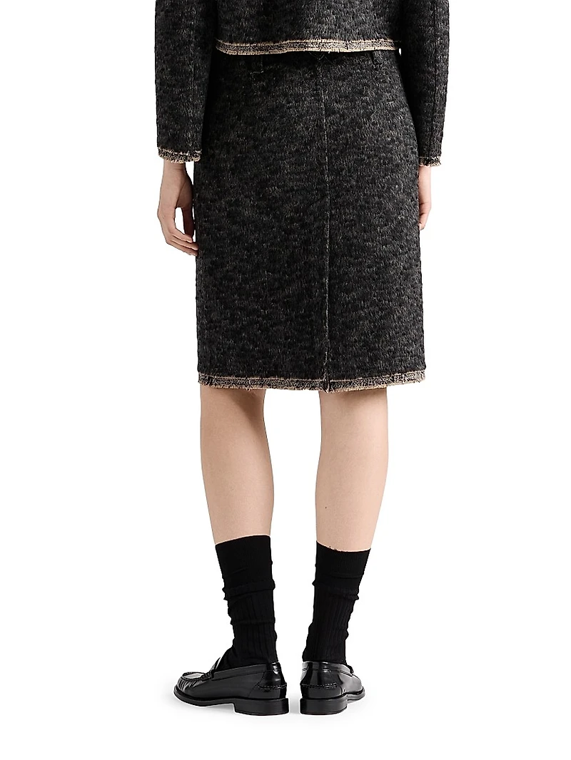 Double Tweed Midi-Skirt
