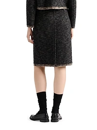 Double Tweed Midi-Skirt