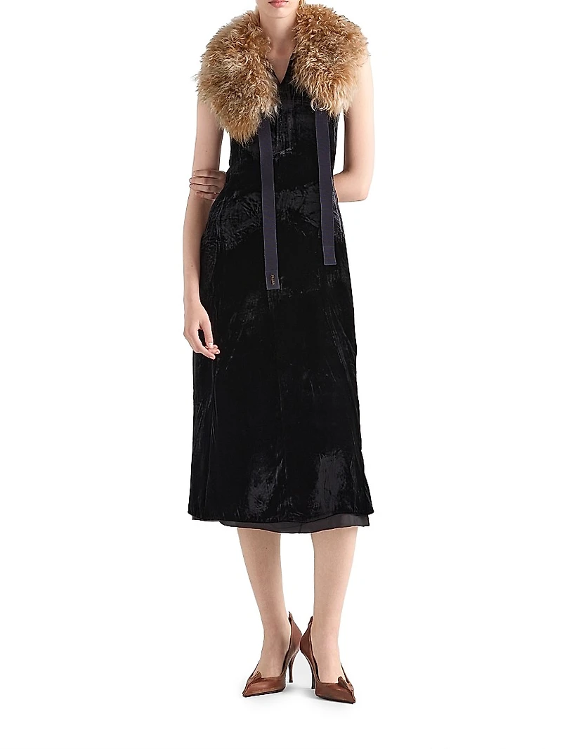 Crushed Velvet Dress
