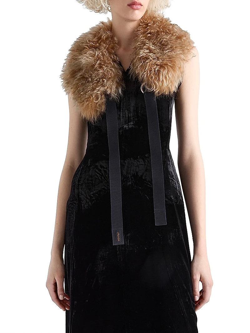 Crushed Velvet Dress