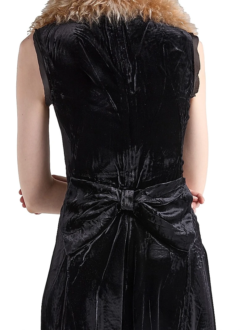 Crushed Velvet Dress