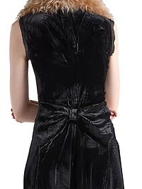 Crushed Velvet Dress