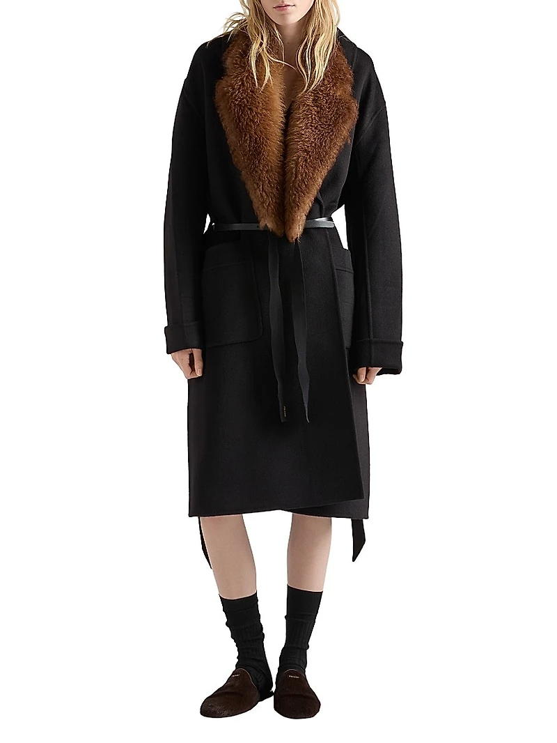 Single-Breasted Double Cashwool Coat