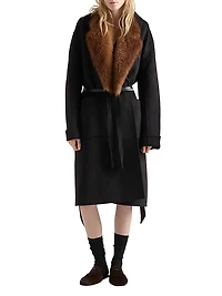 Single-Breasted Double Cashwool Coat