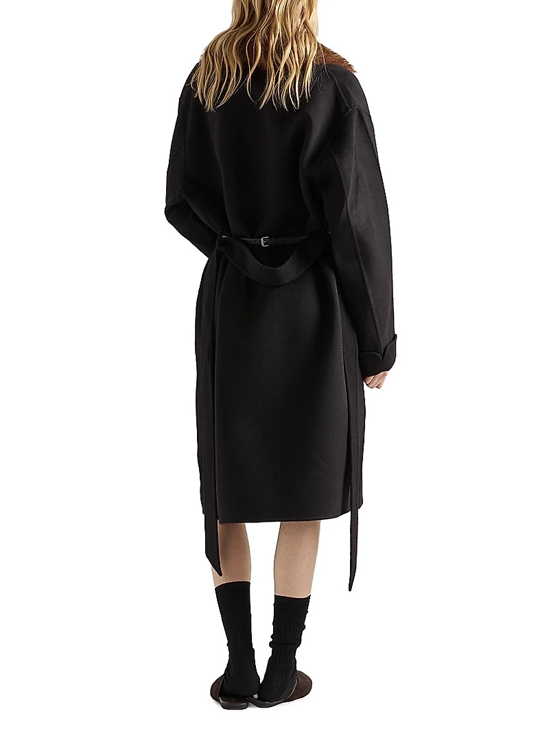 Single-Breasted Double Cashwool Coat