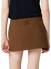 Double Cashmere Miniskirt