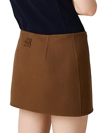 Double Cashmere Miniskirt