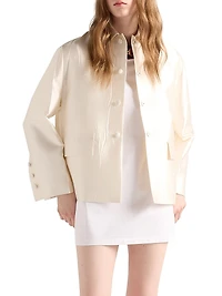 Single Breasted Silk and Wool Jacket