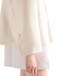 Single Breasted Silk and Wool Jacket